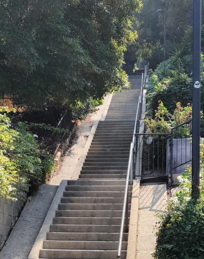 Staircase leading to homes in Echo Park