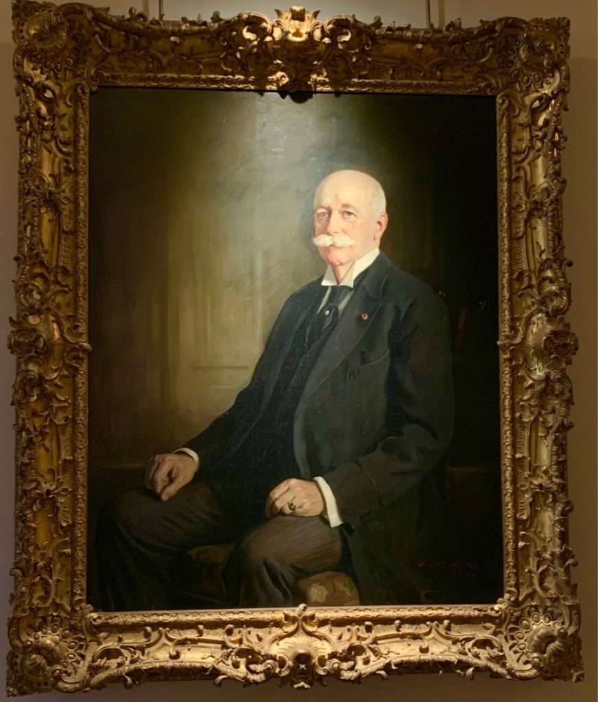 A painting of Henry Huntington which hangs in San Marino at The Huntington Library