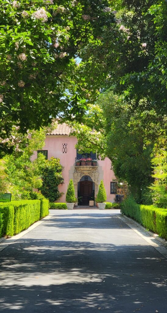 South Arroyo Estate With long driveway with an arch of green trees leading up to its entrance. ( Image courtesy of David Clark)